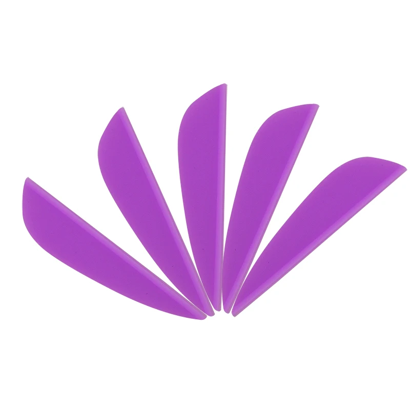 purple 100 шт., 1,75 дюймов, для стрельбы из лука, стрела, перо, резиновые лопатки, Флетчинг, стрела, сделай сам, инструменты для стрельбы на открытом воздухе, тренировочные аксессуары - Цвет: purple