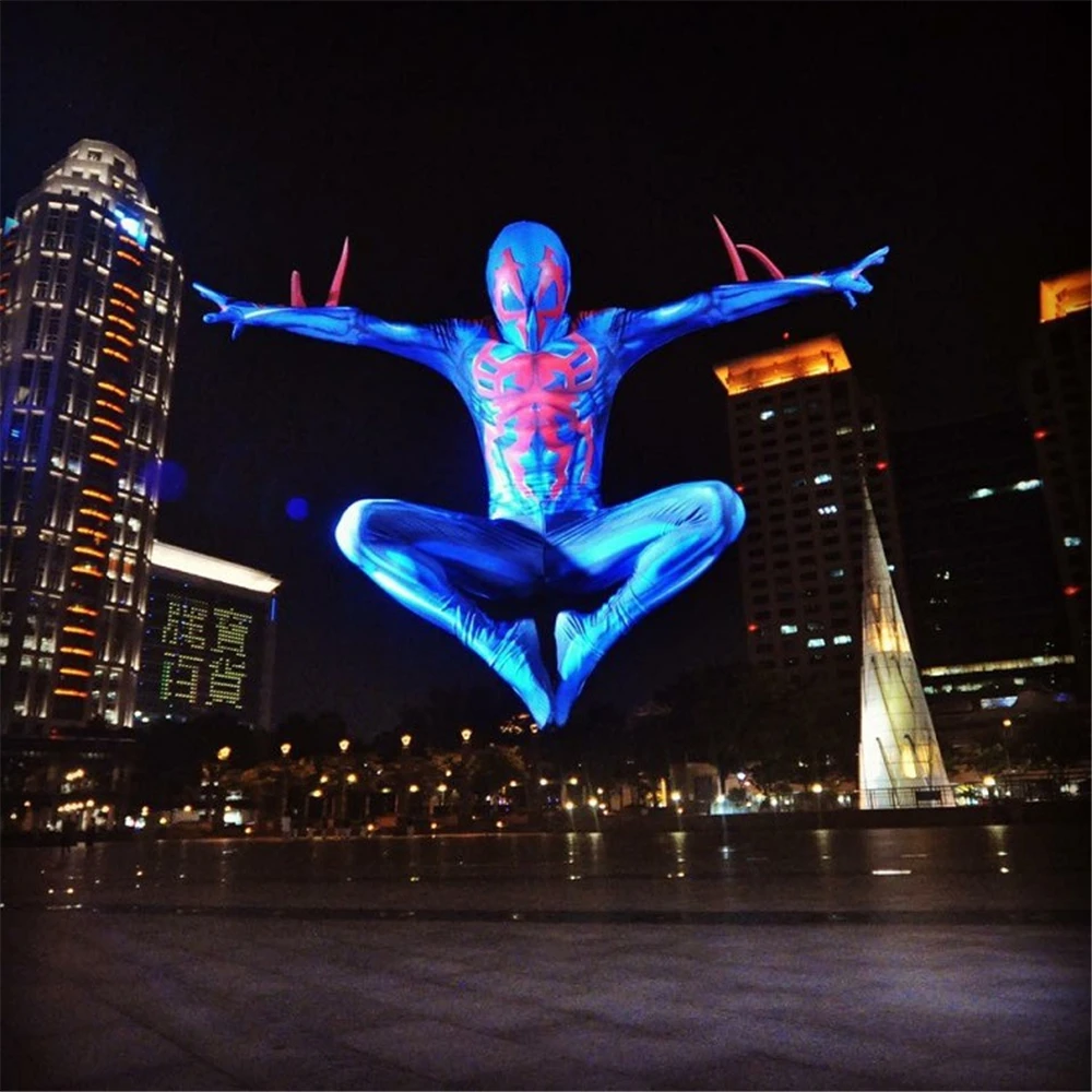 Человек паук 2099 Мигель О 'Хара Косплей супер герой костюмы Fullbody зентай костюм