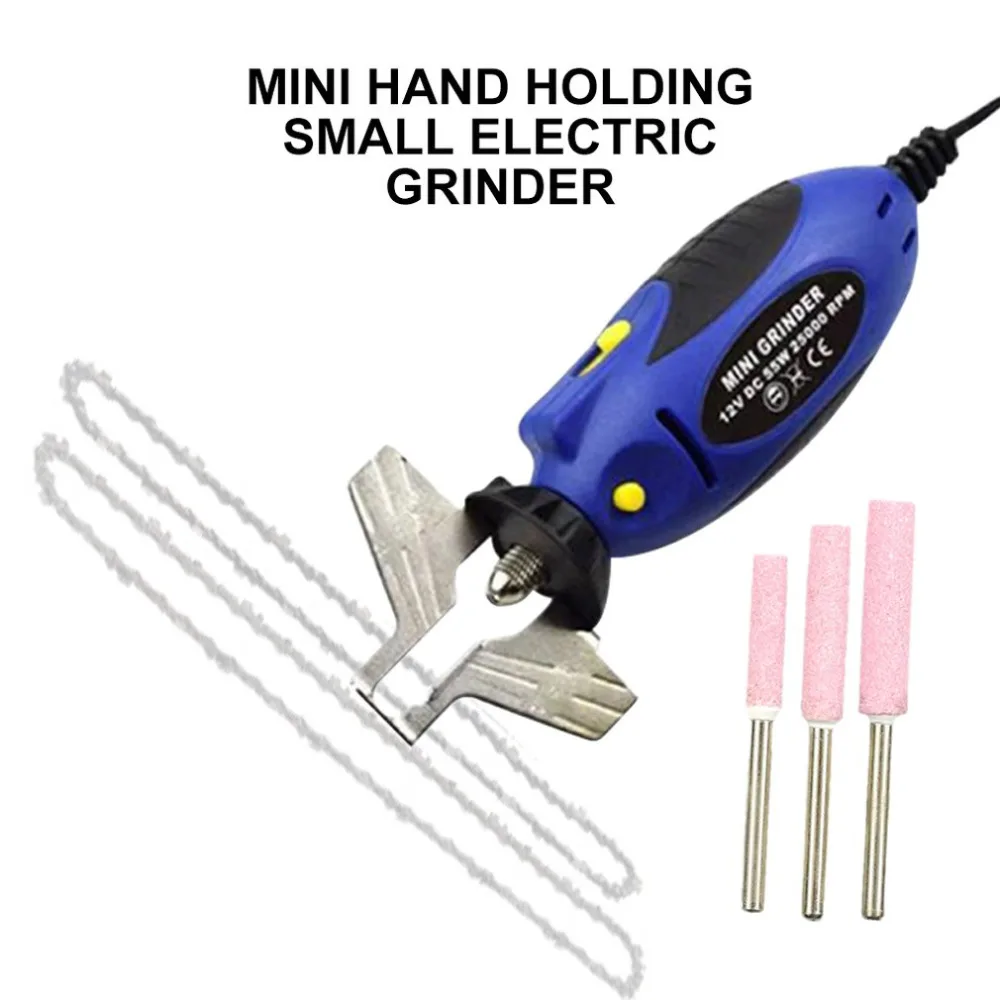 12 В Мини электрическая цепь шлифовальный станок пилы файл для цепной Набор