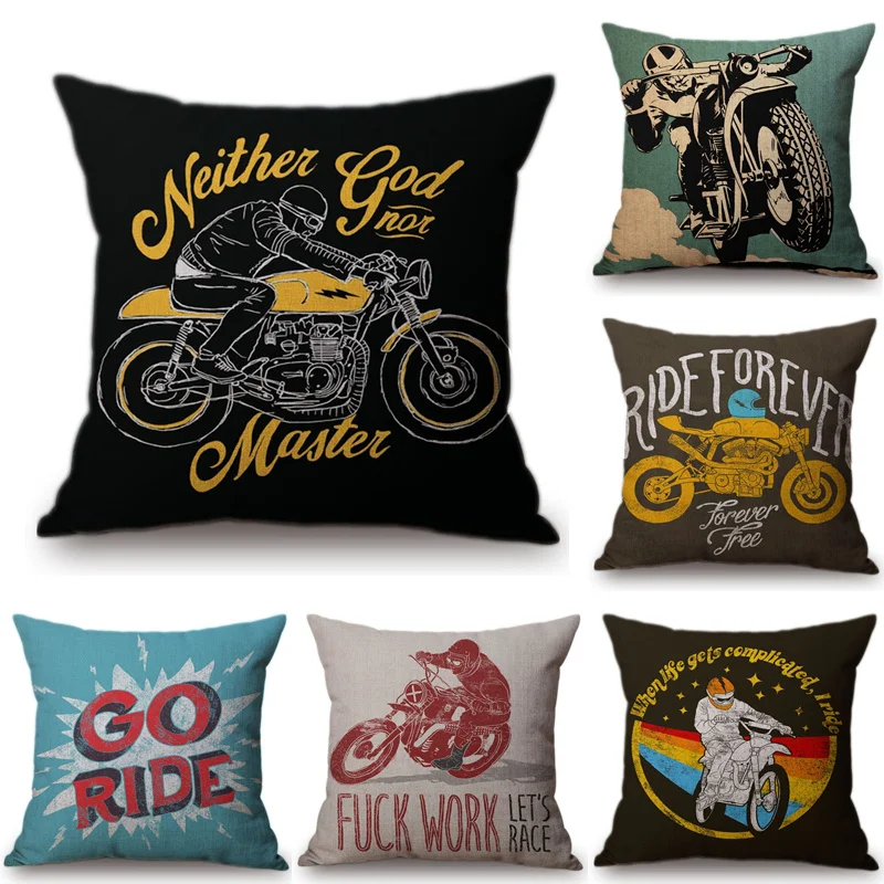 

Крутой мужской чехол для дивана в стиле мотоцикла, домашний декоративный чехол для дивана, чехол для автомобильного сиденья, поясная подушк...