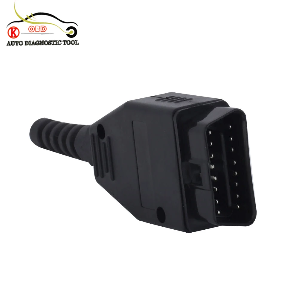 16 Булавки OBD 2 OBDII Мужской разъем адаптера подключения инструмента диагностики |