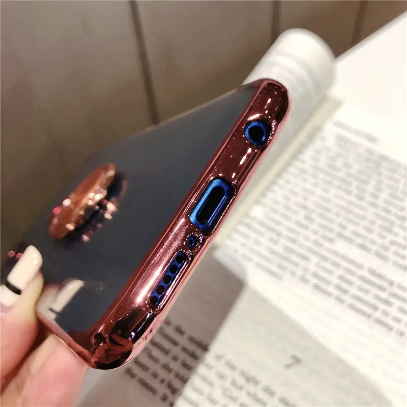 Мода покрытие Магнитный кронштейн чехол с кольцом для пальца для huawei P10 P20 P30 Коврики 10 20 20x Lite Pro Nova 3 3i 4 Y9 крышка Caqa