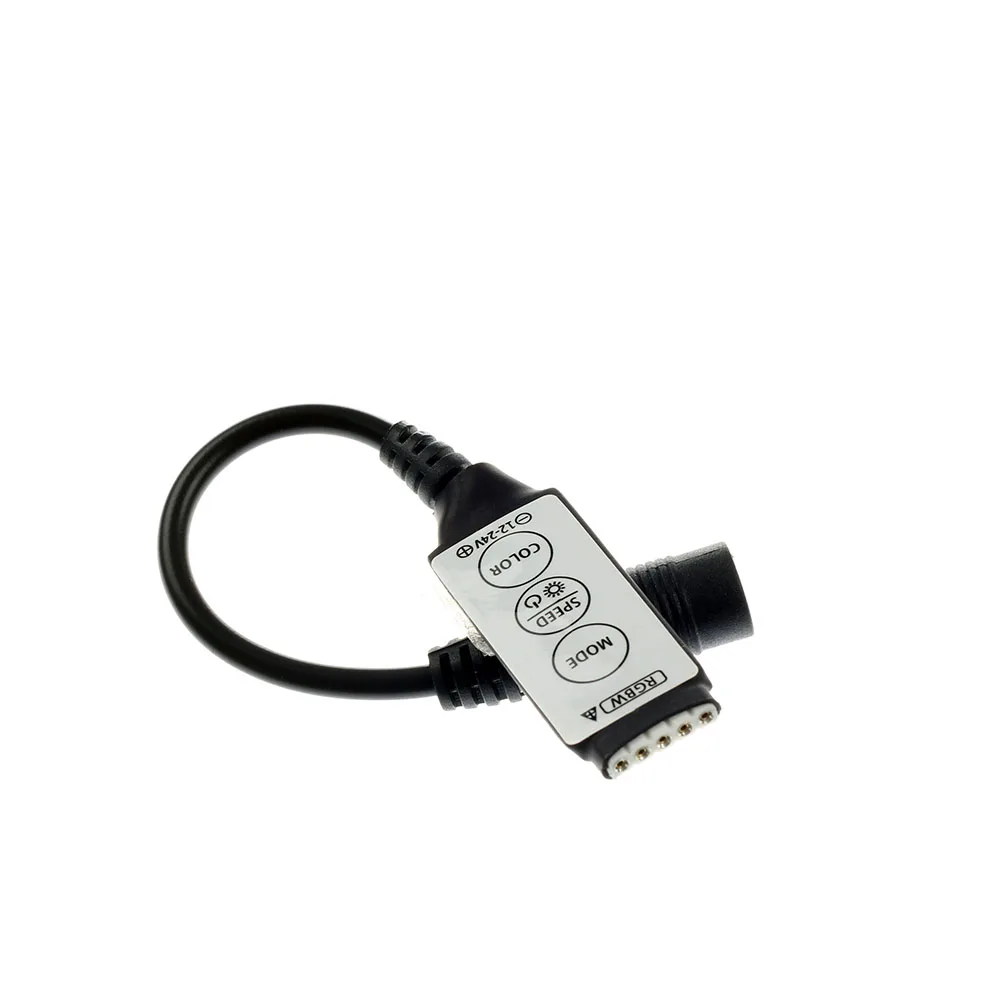 DC12V светодиодный полосы 5050 RGBW/RGBWW с мини 3Key RGBW контроллер 5PIN гибкие света RGB W/WW|5050 led