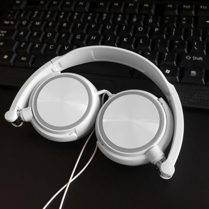 Новинка, проводные наушники с микрофоном, Накладные наушники, бас, hi-fi звук, музыка, стерео наушники для iPhone, Xiaomi, Sony, Huawei, PC