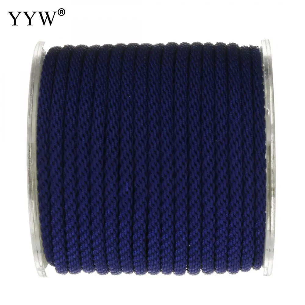 

YYW 2019 Fashion Jewelry Accessories Nylon Cord With Plastic Spool DIY Thread Strings For Bracelet Making Colorful Cord 10m 3mm