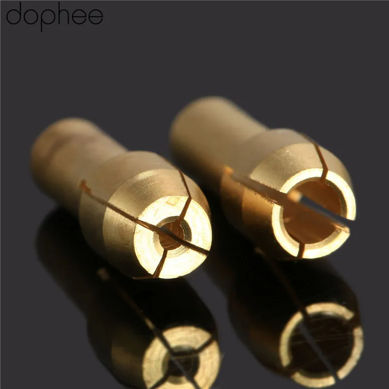 Dophe 10 шт. 0 5 мм-3 2 мм латунная мини-ДРЕЛЬ Dremel патроны 4 3 хвостовик для вращающихся