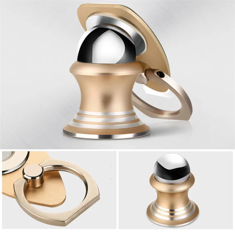 360 Металл палец пряжки автомобильный держатель телефона Вращающийся Кронштейн