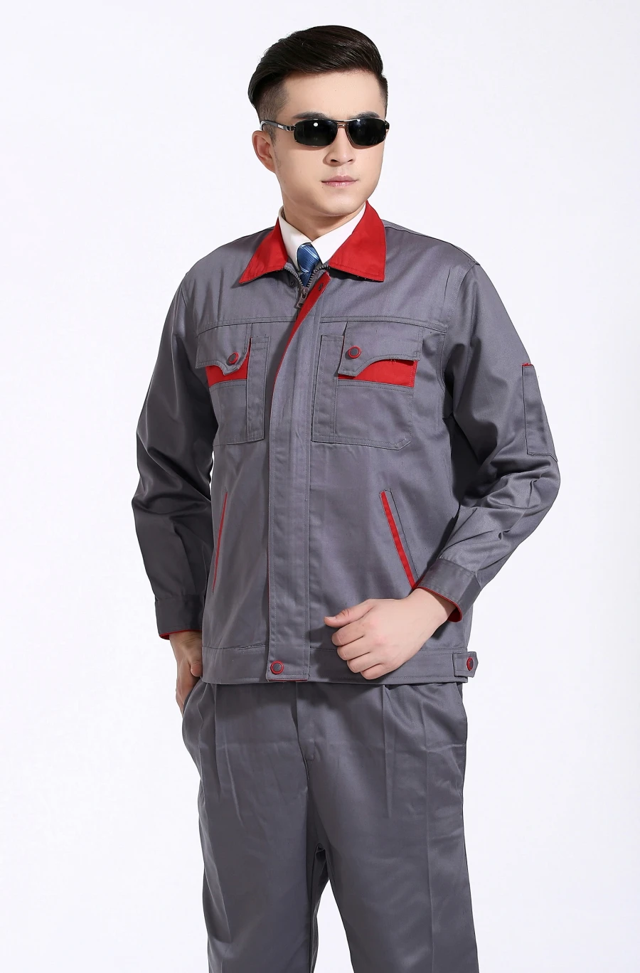 Осенне-зимняя одежда с длинными рукавами мужской костюм механика инженерная