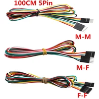 10pcslot 5pin 100cm m m m f f f dupont cable jumper wires for electronic diy experiment breadboard for uno r3 kits