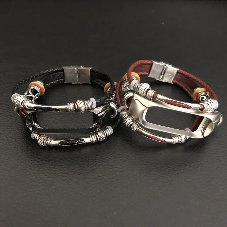 Сменный кожаный ремешок для браслета mi band 3, ремешок для Xiaomi mi Band 3