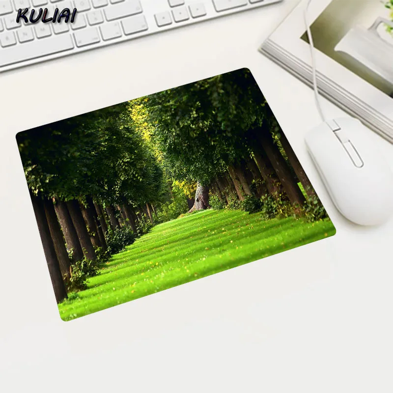 Коврик для мыши XGZ Summer Trees Flow Park View резиновый коврик ноутбука планшета можно