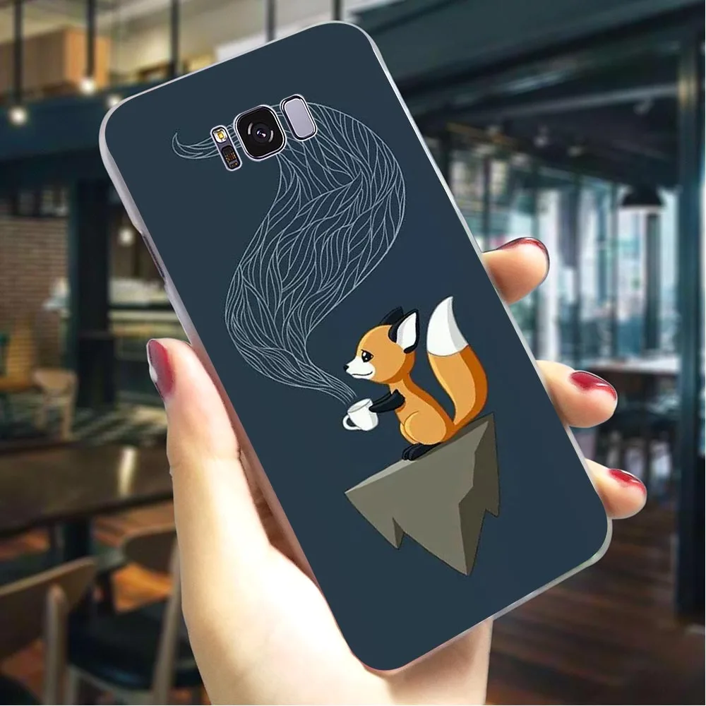 Аниме лиса Забавный Foxs чехол для телефона samsung S6 Обложка Note 8 9 M10/M20/M30 Galaxy S6/S7 Edge S8/S9/S10 Plus S10e - Цвет: K0007001