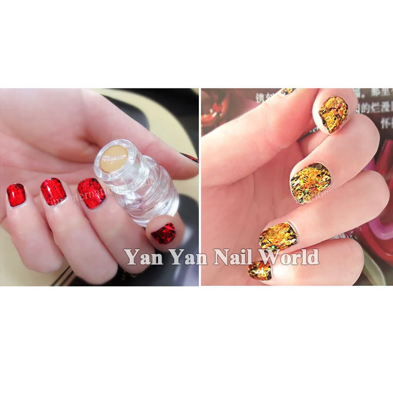 Дизайн ногтей наклейки 5 шт./компл. Горячие алюминий передачи фольги DIY стильный