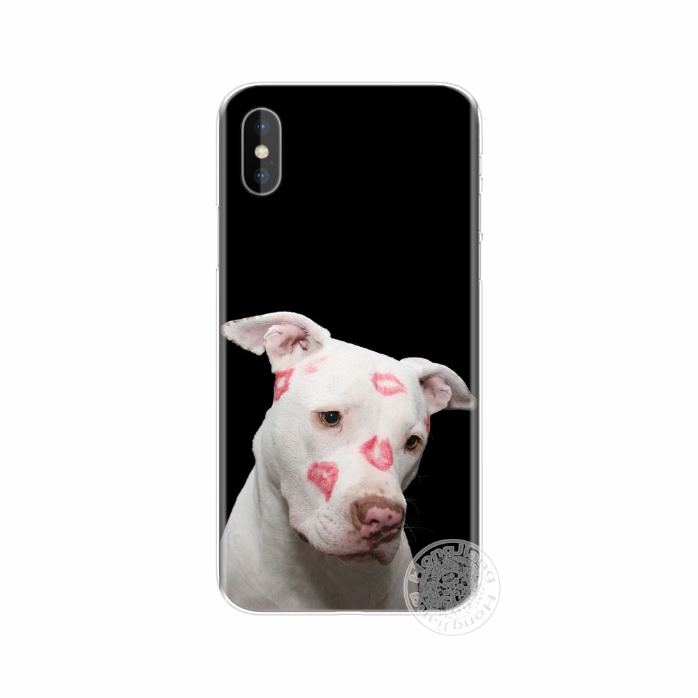 HAMEINUO pitbull dog Чехол для мобильного телефона iphone 6 4 4s 5 5s SE 5c 6s 7 8 plus чехол X|case for iphone|case