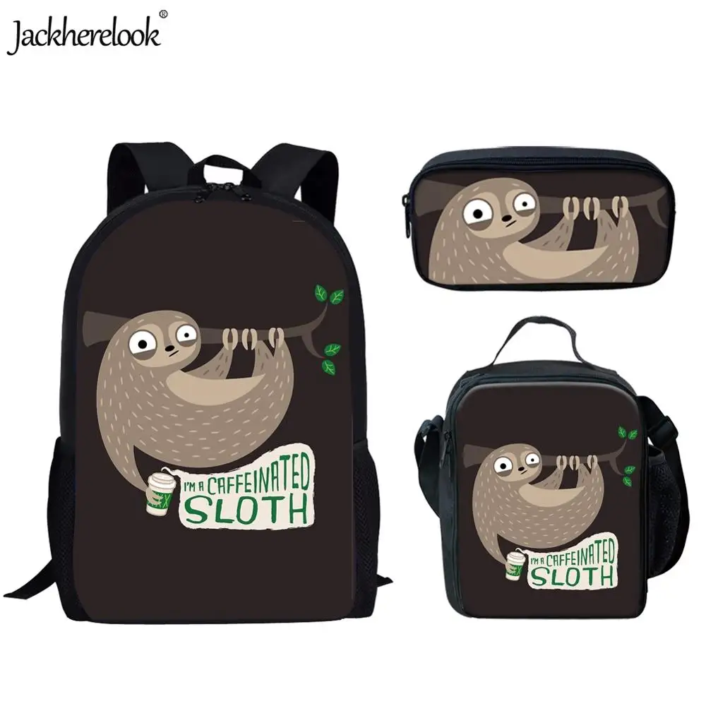 Jackherelook kawaii, детские рюкзаки с изображением ленивых животных, Детские рюкзаки для мальчиков и девочек, школьные сумки для учеников начальной школы, ортопедические сумки для книг