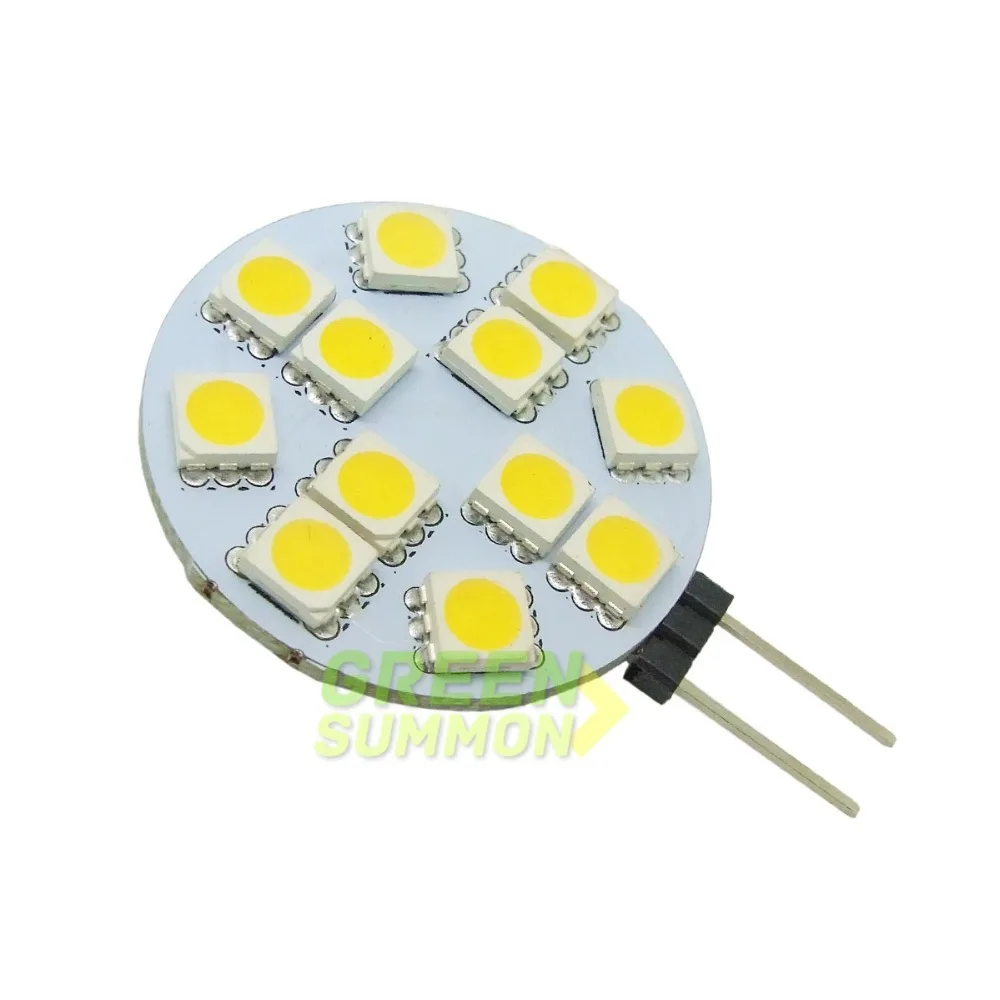 2 шт./лот G4 2W 12 W 5050 SMD СВЕТОДИОДНАЯ Лампа 6000K 3000K Неполярные и пятно света лампы