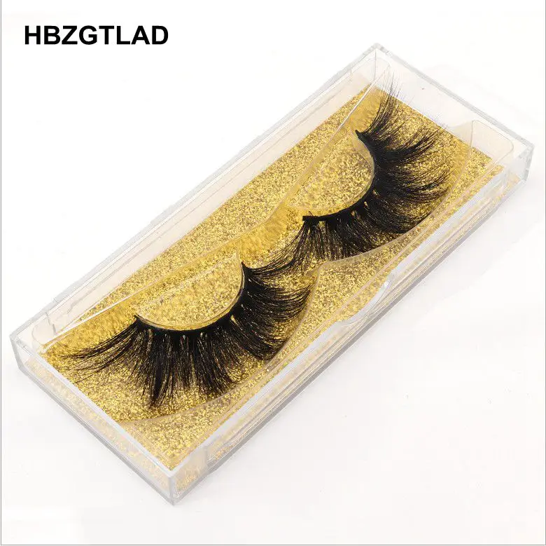 100% Mink Eyelashes False Crisscross Natural Fake lashes Length 25mm Makeup 3D Lashes Extension Eyelash Beauty | Красота и здоровье