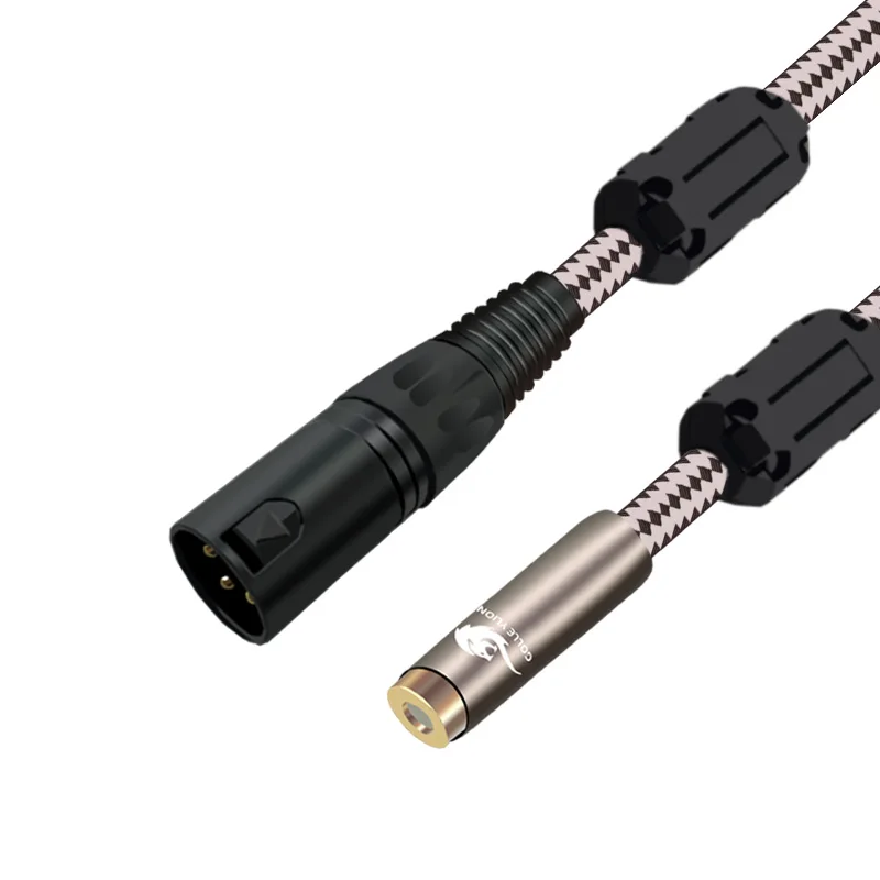 Кабель аудио HIFI 3 Pin XLR на женский RCA для усилителя, колонок, микшерного пульта OFC OD 7,0 мм 1M 2M 3M 5M 8M 10M.