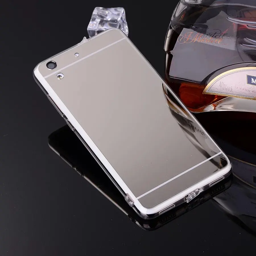 Роскошный зеркальный чехол для Huawei Y6 2 / II мягкий из ТПУ Y5II Y3II P10 P20 Lite задняя