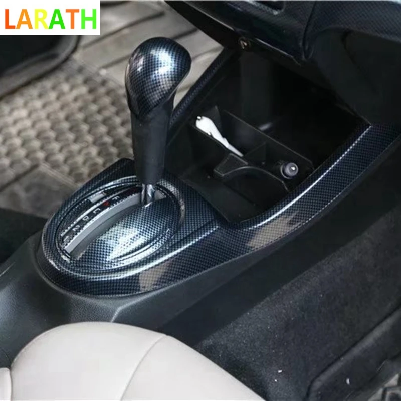 Для Honda Fit Jazz 2007 2012 углеродное волокно Черное Красное дерево внутренняя Передняя