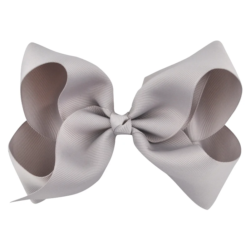 Gray No29 1 шт., 6 дюймов, аксессуары для волос с бантом, корсажная лента, детские шпильки принцессы, детская одежда для волос, милые заколки с бантами для волос - Цвет: Gray No29