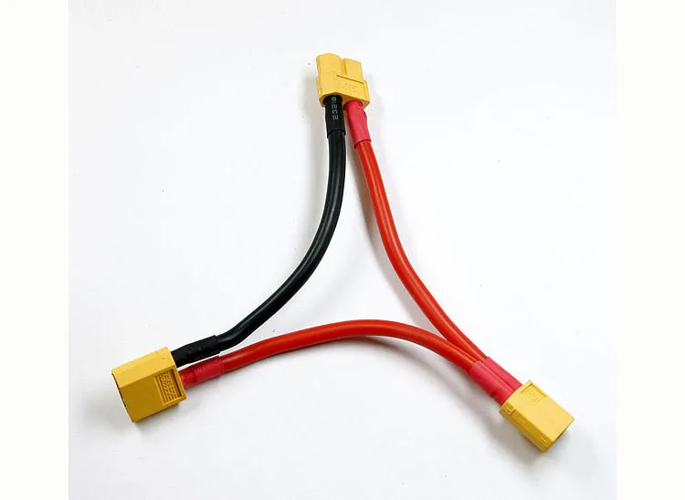 3pcs/Lot XT60 Series Connection Cable 2 Female &amp 1 Male Plug Connector RC Hobbies Accessories Lipo Battery Charging Cables | Игрушки и