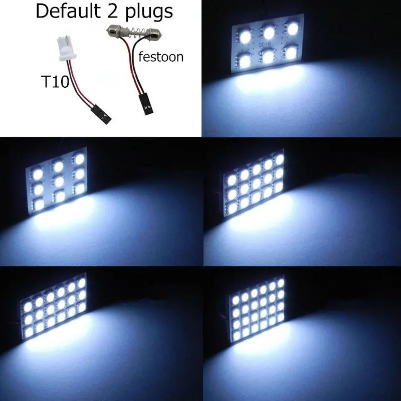 Светодиодная панель T10 24 Smd 1 шт. лампа для чтения салона автомобиля 12 В