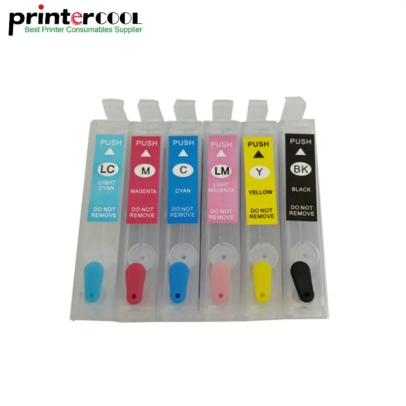 

Refillable printer ink cartridge 79 t0791 for epson stylus photo 1400 1500w p50 handmade 1430w px650 px660 px660 700w 710w 720wd