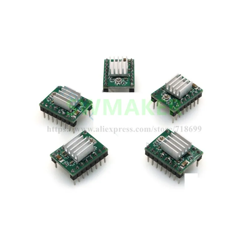 Части 3D принтера Ramps 1 4 A4988 Драйвер шагового двигателя с алюминиевым радиатором