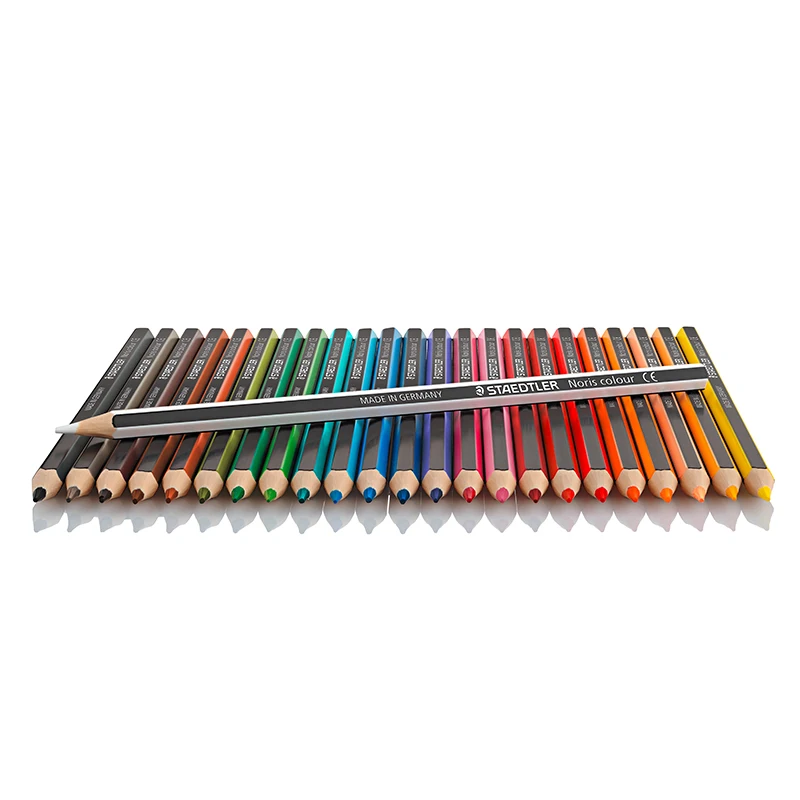 STAEDTLER 24 цвета s Noris цветной карандаш немецкая импортная шестиугольная зеленая