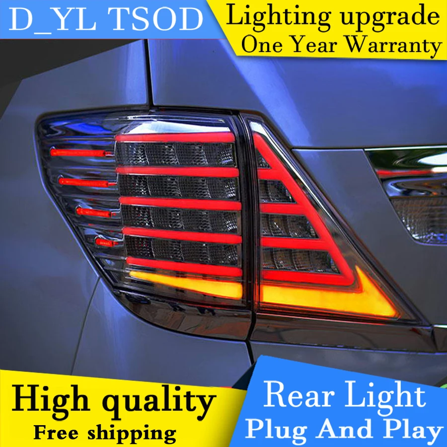 

D_YL Car Styling for Toyota Alphard Taillights 2007-2013 Alphard LED Tail Lamp Rear Lamp DRL+Brake+Park+Signal led light