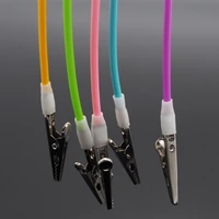 dentist lab bib clips flexible chain napkin holder baby silicone patient clip for dental supplies