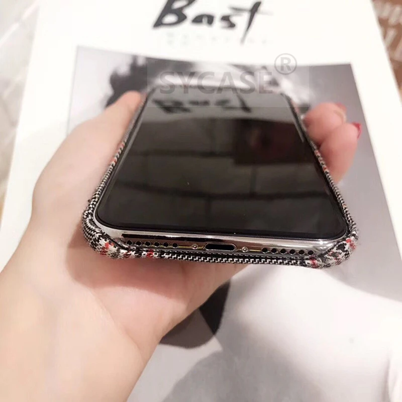 SYCASE плед ретро телефон чехол для iPhone 6 S Plus 7 8 X Европейский клетчатый
