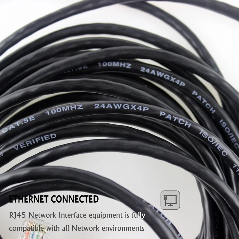 7 5 м 24 футов UTP CAT5E кабель 24AWG * 4 P RJ45 пластиковый впрыск 8P8C 100 МГц Перемычка оптовая