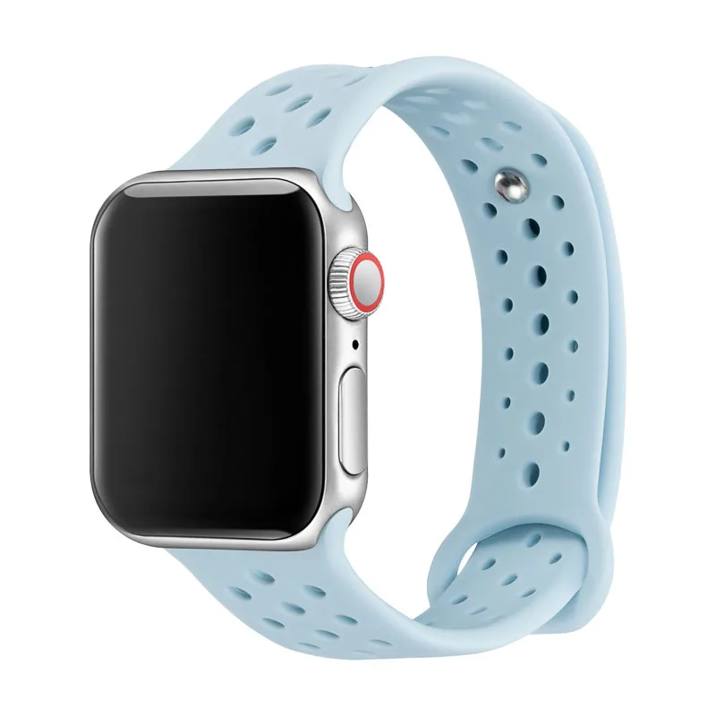 Ремешок для наручных часов Apple Watch, ремешок для наручных часов Apple Watch 4/3/2/1 серии замена силиконовые спортивные полосы для наручных часов Iwatch, 81004