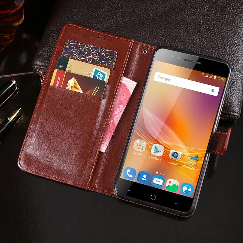 Чехол для ZTE Blade A610 чехол высокое качество кожаный с откидной крышкой телефона