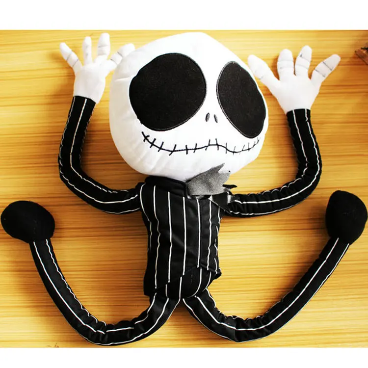 Кукла из мягкой игрушки Candice Guo "Шальной Привид Король Тыква Джек в Куртке" с скелетом и демоническим образом, смешной подарок на Хэллоуин 1 шт.