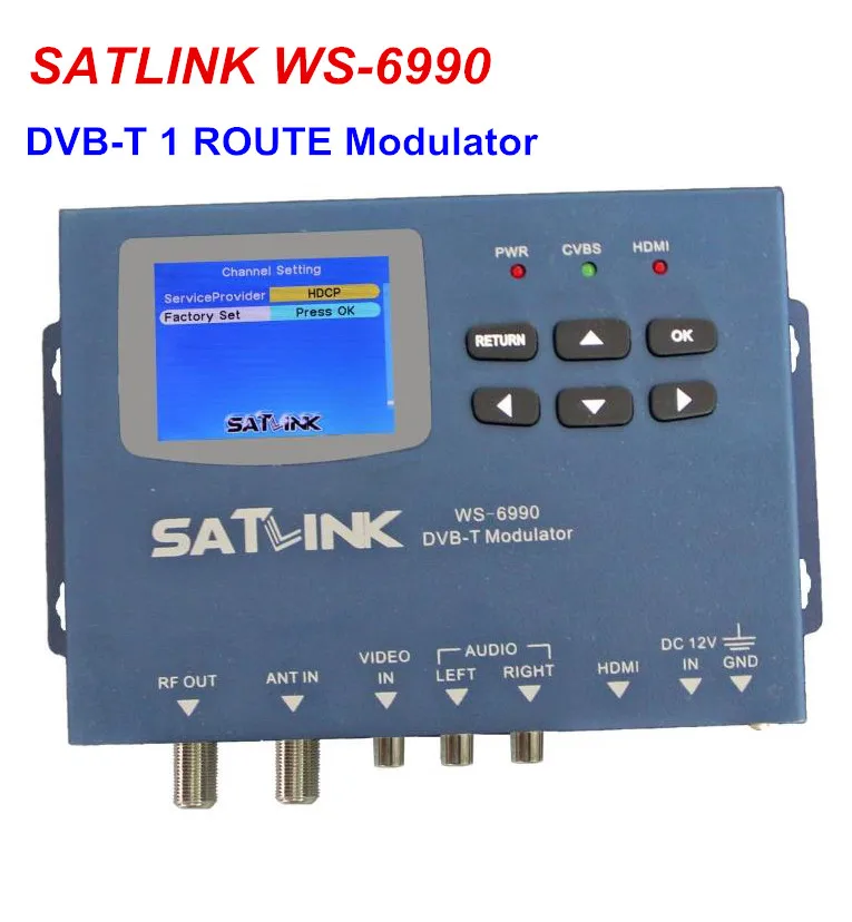 100% Оригинальный модулятор SATLINK Φ 1 Маршрут DVB T/AV/ HDMI|original satlink|satlink ws-6990dvb-t modulator |