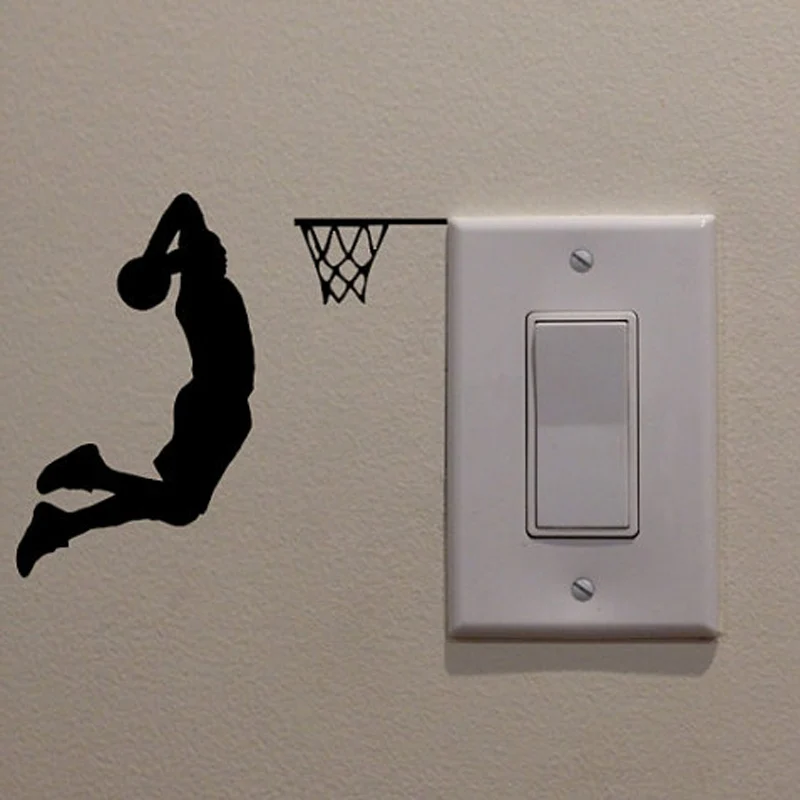 Настенная виниловая наклейка Баскетбол водостойкая|switch sticker|wall stickerdecorative wall stickers