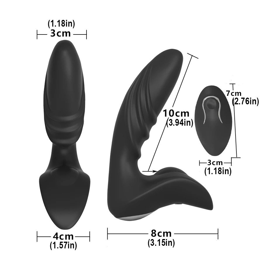 HWOK Anal butt plug Men masturbator Male Wireless Remote Control Prostate Massager Vibrator Adult Sex Toys Masturbator for |