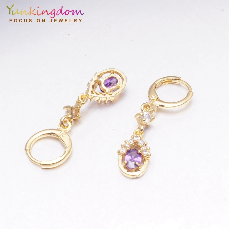 Yunkingdom 30 стилей модные геометрические серьги с кубическим цирконием для женщин и девочек ювелирные изделия серьги подарок