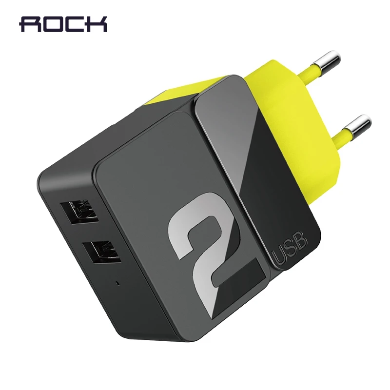 ROCK USB зарядное устройство ЕС США быстрое для iPhone X 8 7 iPad 2/4 портов портативное