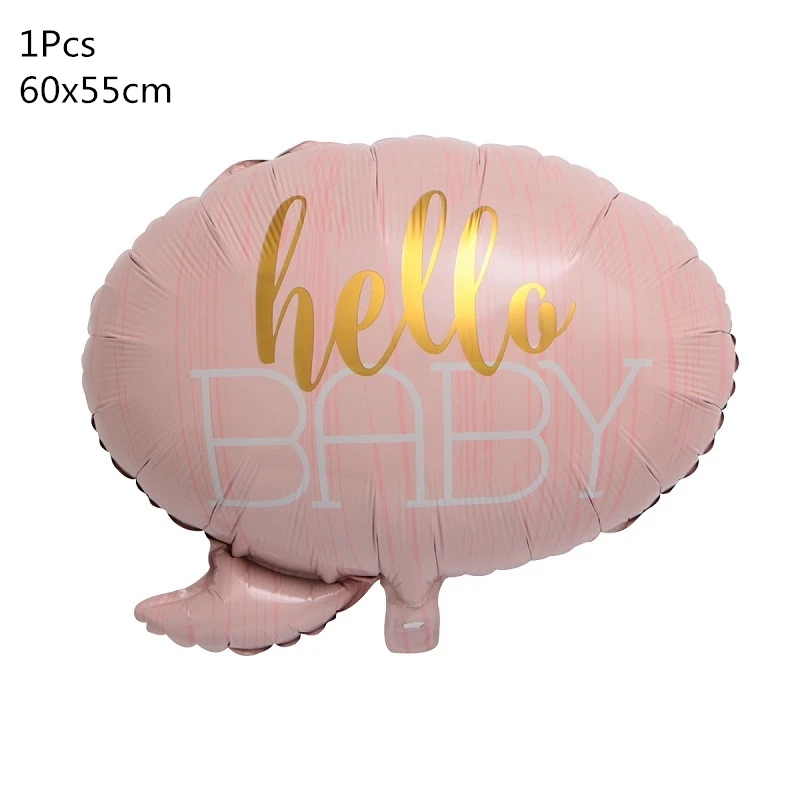 1pc pink bubble 1 комплект детского дня рождения для маленьких мальчиков и девочек Фольга шар его Для мальчиков и девочек детские праздничные шары Детские 1st День рождения украшения поставки - Цвет: 1pc pink bubble