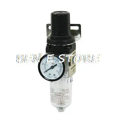 

AW2000/02 Pneumatic Filter Regulator Air Treatment w 0.05-0.85MPa Pressure Gauge