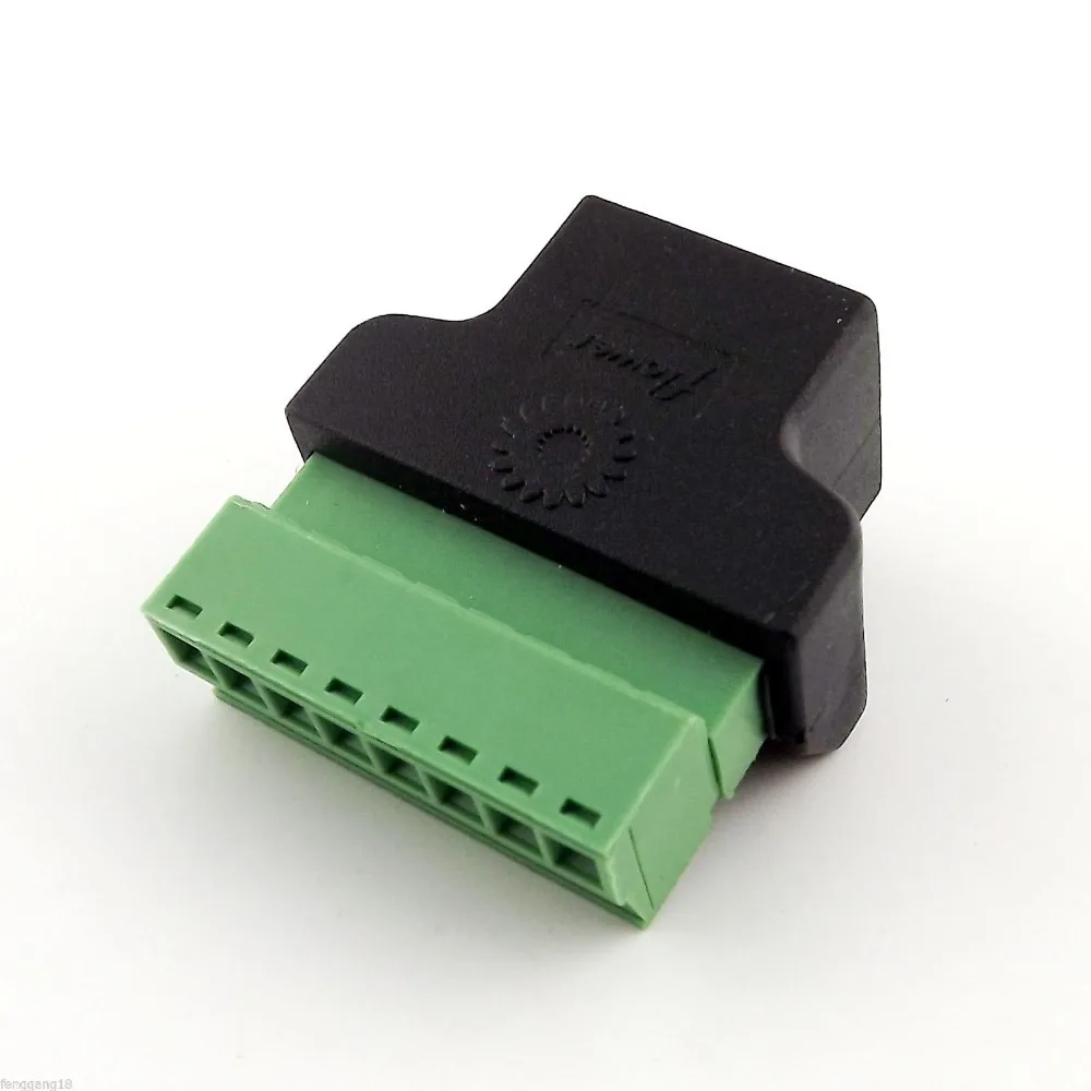 10pcs Ethernet RJ45 Female To Screw Terminal 8 Pin CCTV Digital DVR Adapter Connector | Компьютеры и офис