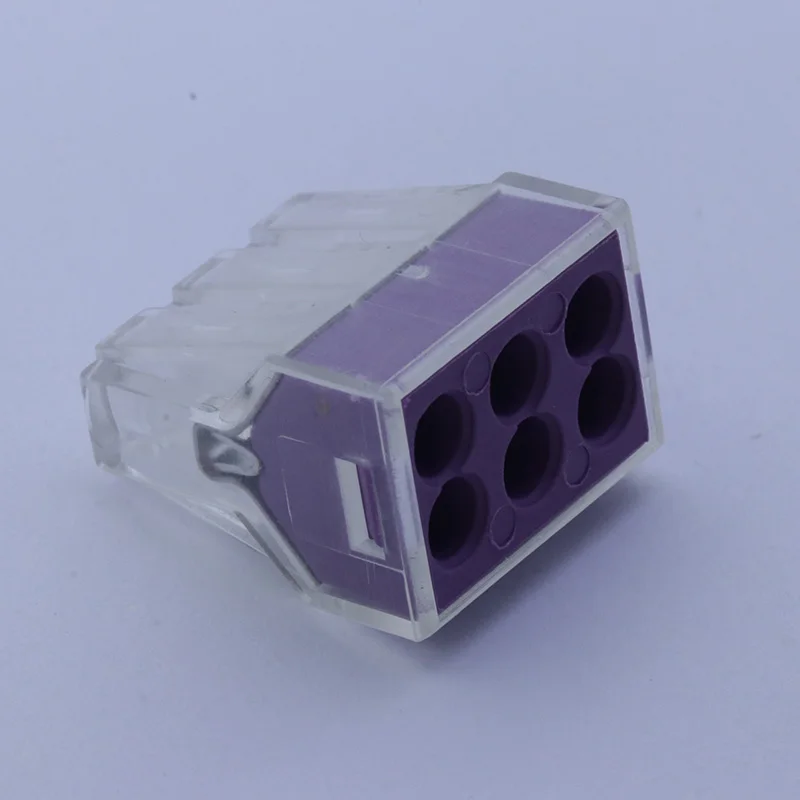 Один разъем прозрачный Быстрый клеммный блок 2pin/4pin/6pin/8pin провод выравниватель