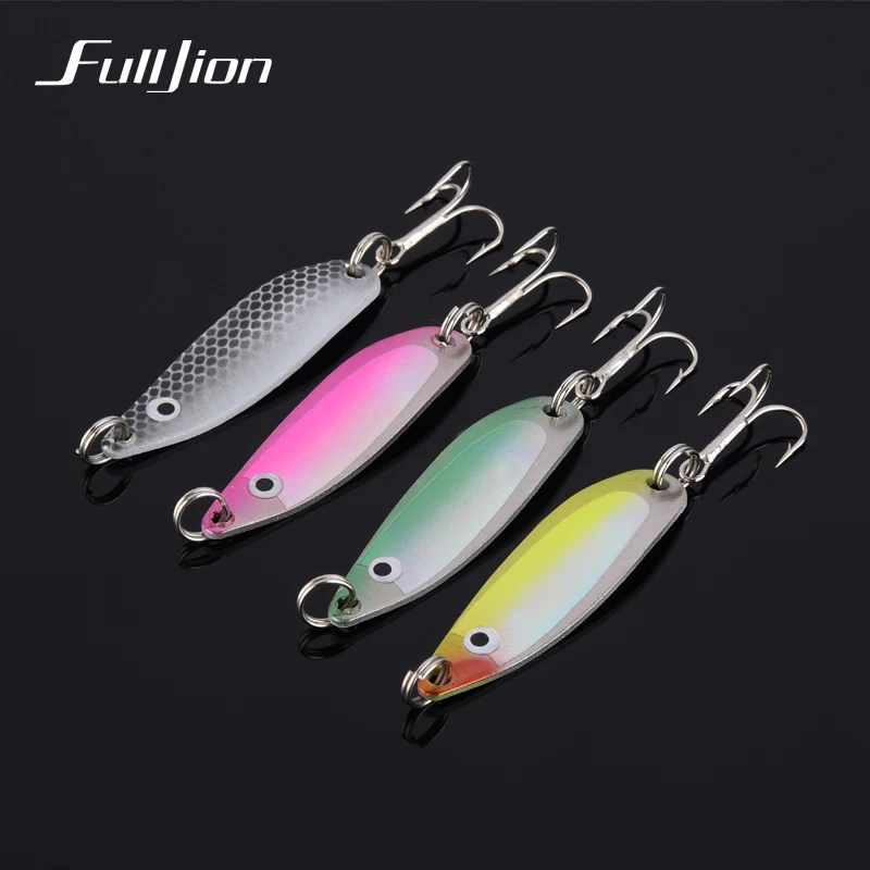 Fulljion 1 шт. рыболовные приманки воблеры ручной Спиннер ложка искусственные