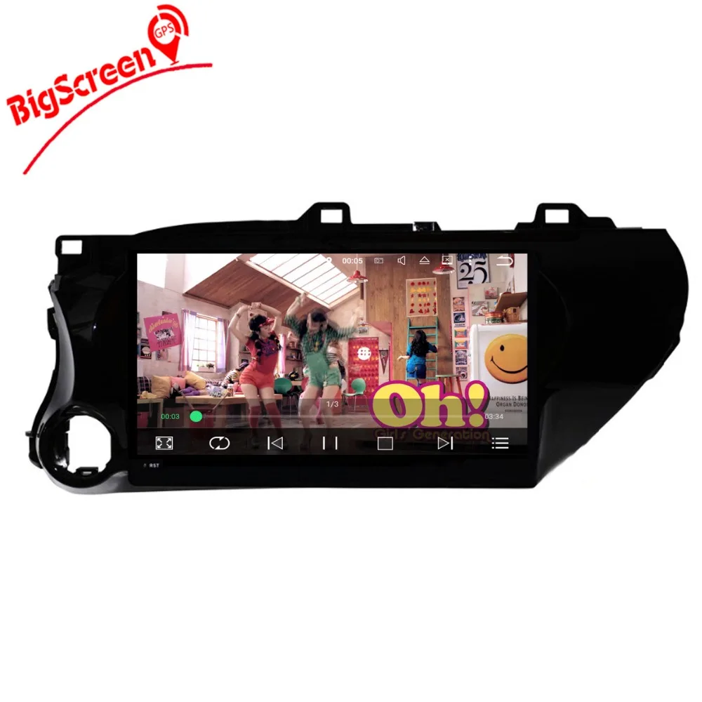 Автомагнитола 2 Din на Android 9 0 экран 10 1 дюйма без DVD плеера GPS навигация для Toyota Hilux 2016