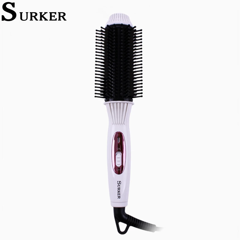 

Щипцы для завивки волос Surker, многофункциональная вращающаяся щетка 2 в 1, плойка с горячим воздухом, вращающиеся ролики, Стайлинг