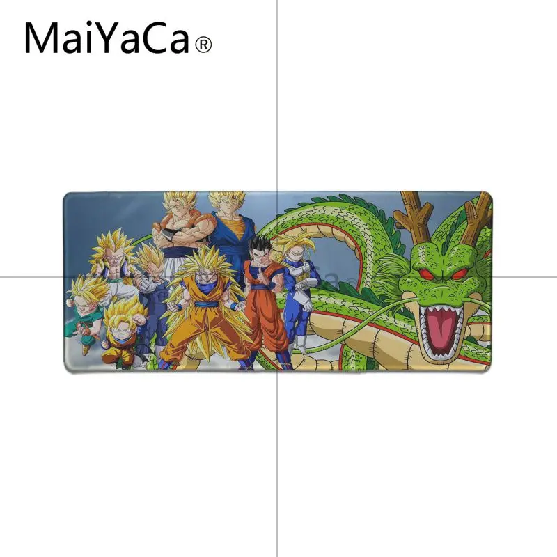 Lock Edge 30x80cm MaiYaCa Винтаж Прохладный Dragon Ball Супер Аниме Высокое Скорость Мышь большой коврик игровой Мышь pad Lockedge Мышь коврик клавиатура pad - Цвет: Lock Edge 30x80cm